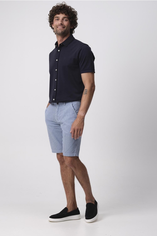 SEERFORD SHORT 096110 3253 CHAMBRAY BLUE STREEP